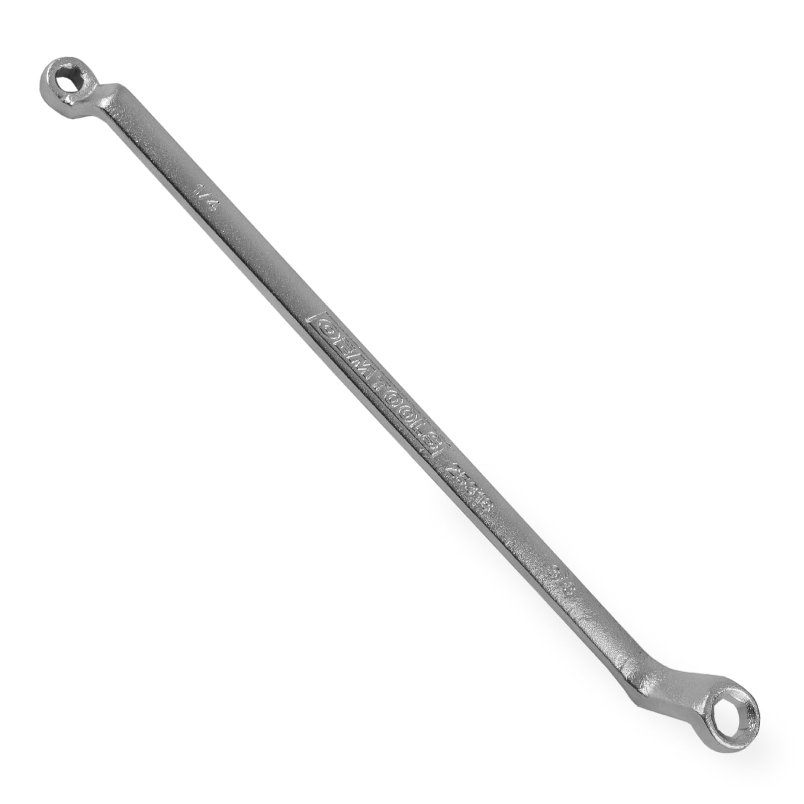 OEMTOOLS 25318 Brake Bleeder Wrench, For 1/4 and 3/8 Bleeder Valves, Dual-End SAE Wrench for Brake Bleeding, Offset Ends for Tig