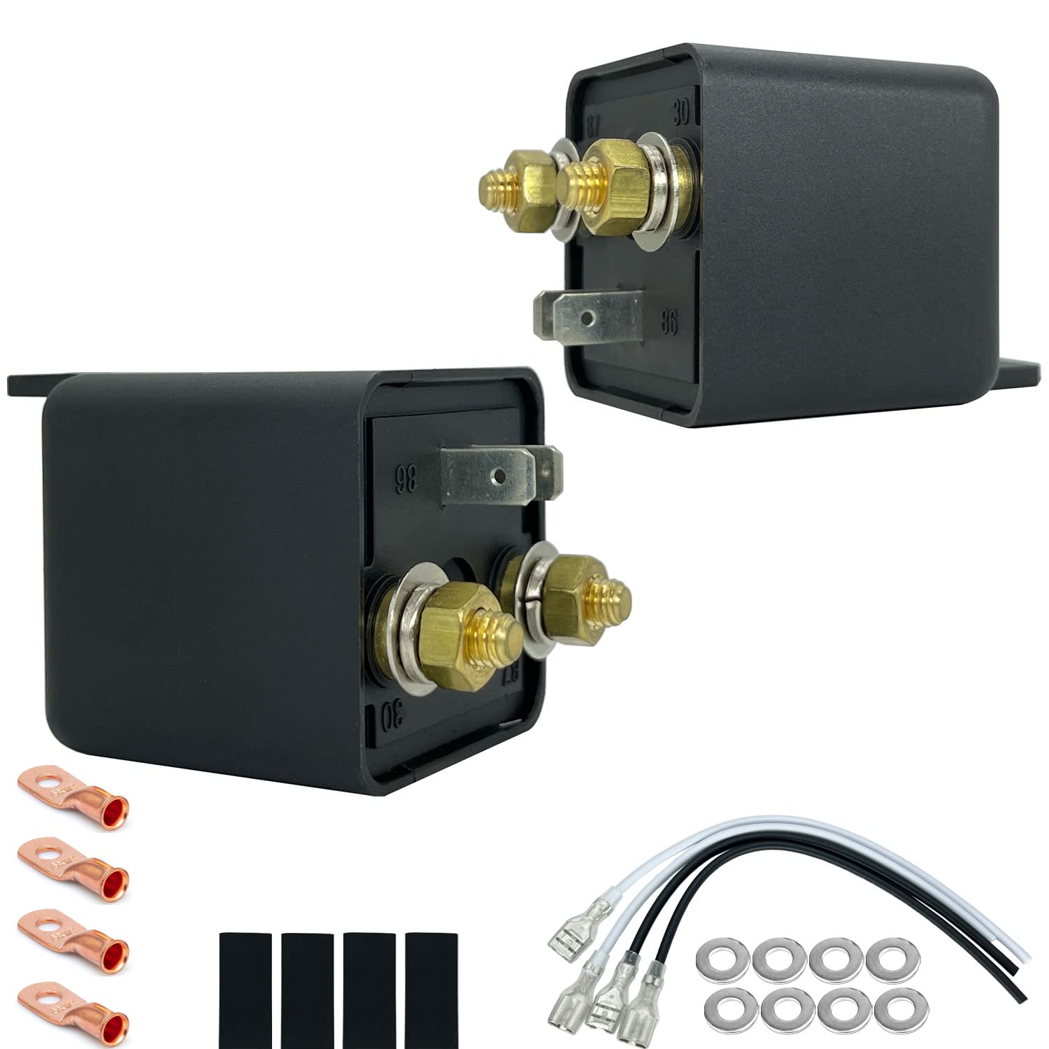 Irhapsody 120Amp 12V Continuous Duty Relay, 4-Pin Spst High-Current Starter Relay