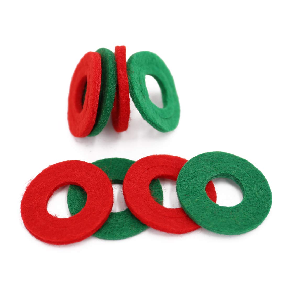 Utsauto Battery Terminal Anti Corrosion Washers Fiber 8 Pieces Battery Terminal Protector (4 Red And 4 Green)