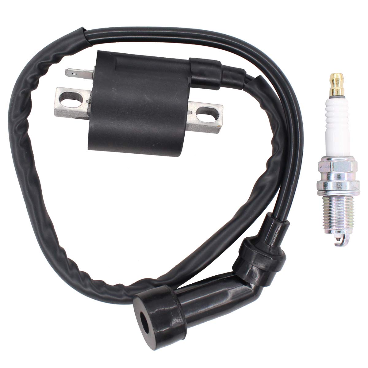MOTOKU Ignition Coil Spark Plug for Magnum 325 Trail Boss Trailblazer 330 Xpedition 325 ATP LTF160 LT160 QuadRunner 160
