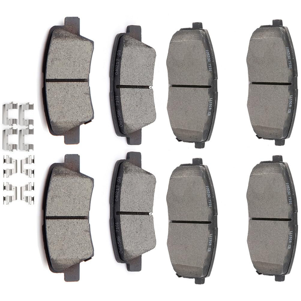 Cciyu D1521 D536 Front & Rear Brake Pads For Acura Rdx 2007-2012