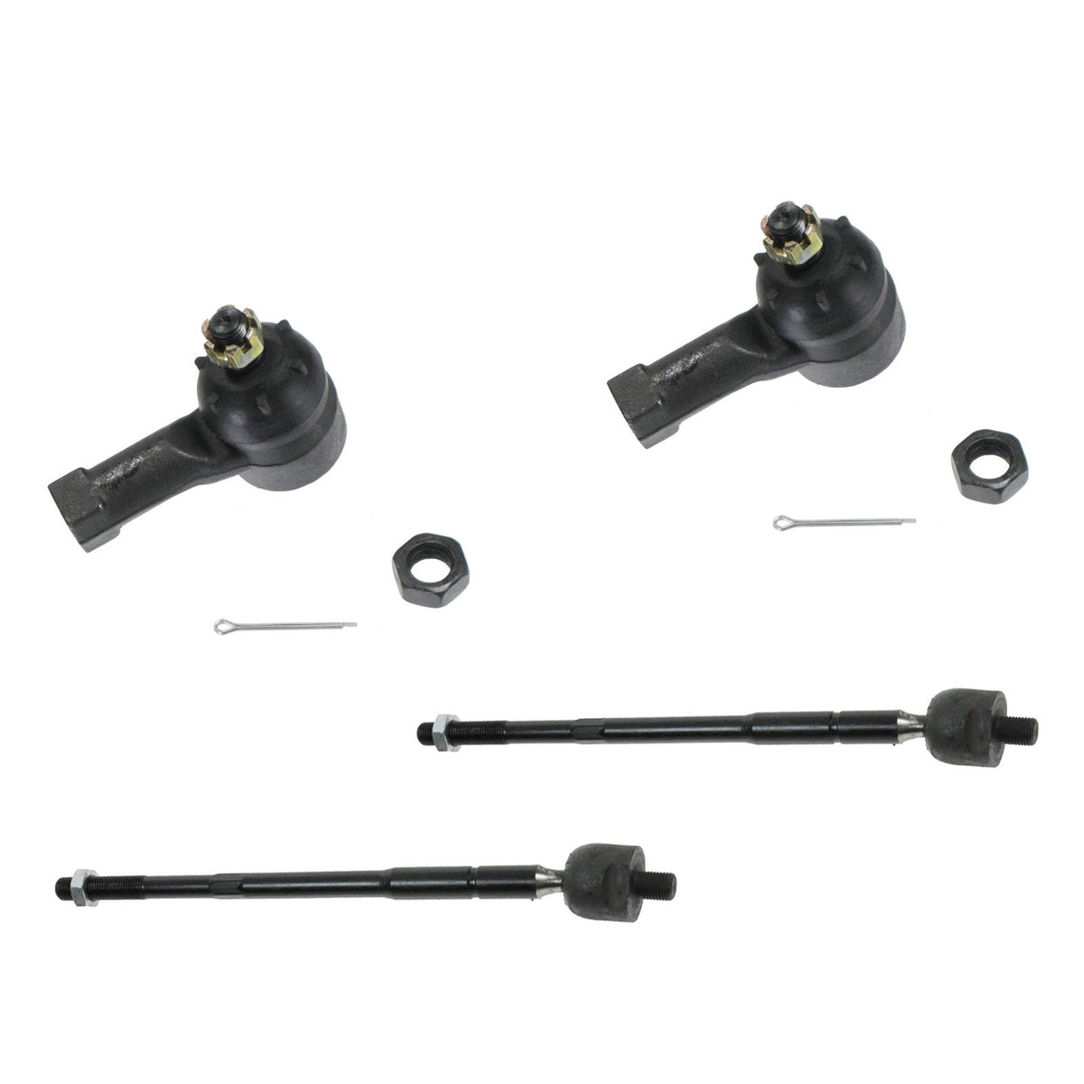 Trq Front Tie Rod Set Compatible With 2001-2005 Chrysler Sebring Dodge Stratus 2000-2005 Mitsubishi Eclipse 1999-2003 Galant