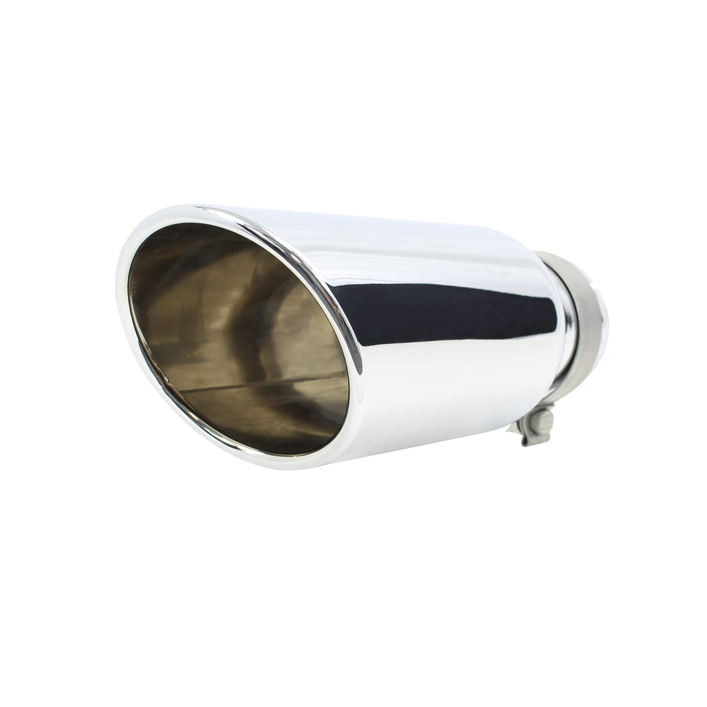 Go Rhino Exhaust Tip | Stainless Steel, Chrome | Grt35514 | Fits 3 ½ Diameter Exhaust Tubes