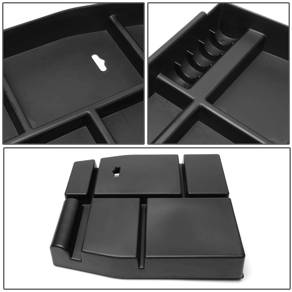 Dna Motoring Center Console Organizer Tray Compatible With 15-18 F150, Armrest Storage Box, Ztl-Y-0006