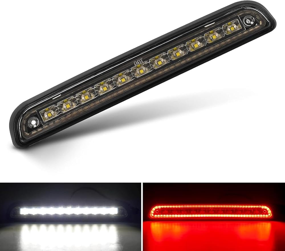 Suparee Led Third Brake Light Smoked Lens Fit For 2004 2005 2006 2007 2008 Ford F150, 3Rd Brake Light Assembly Roof White Cargo