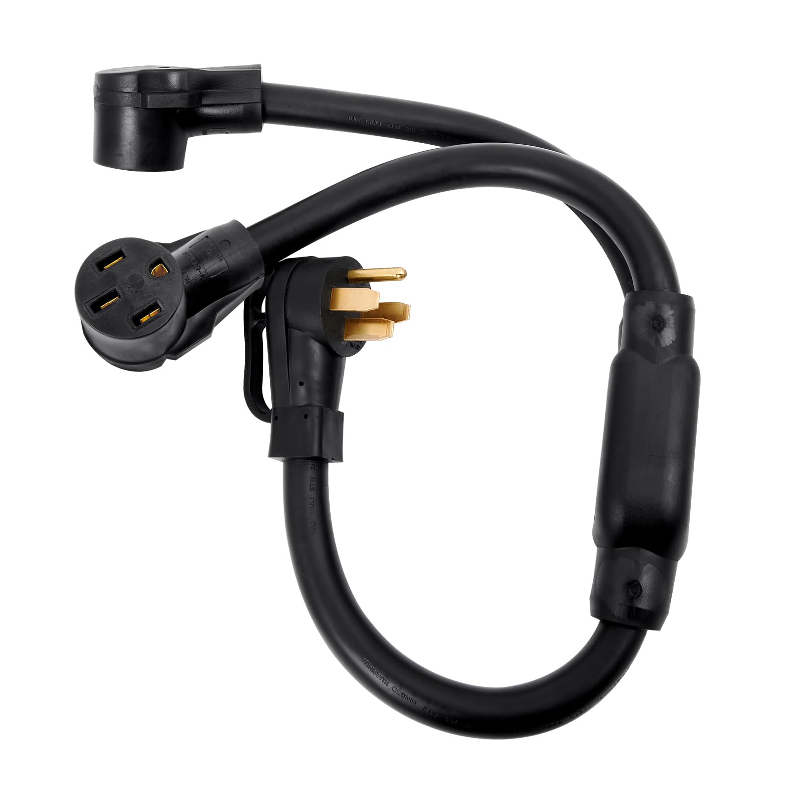 AUTOBABA 14-50 Y Splitter Adapter Power Cord 240V for RV and EV, NEMA 14-50P Male Plug to 14-50R, 6/3+8/1 STW AWG Gauge Plug Ext