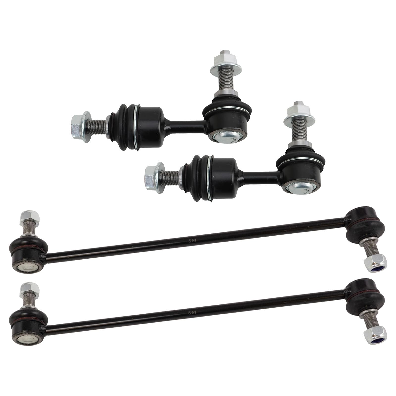Trq Front & Rear Sway Bar Stabilizer Link Set Compatible With 2015-2021 Kia Sedona