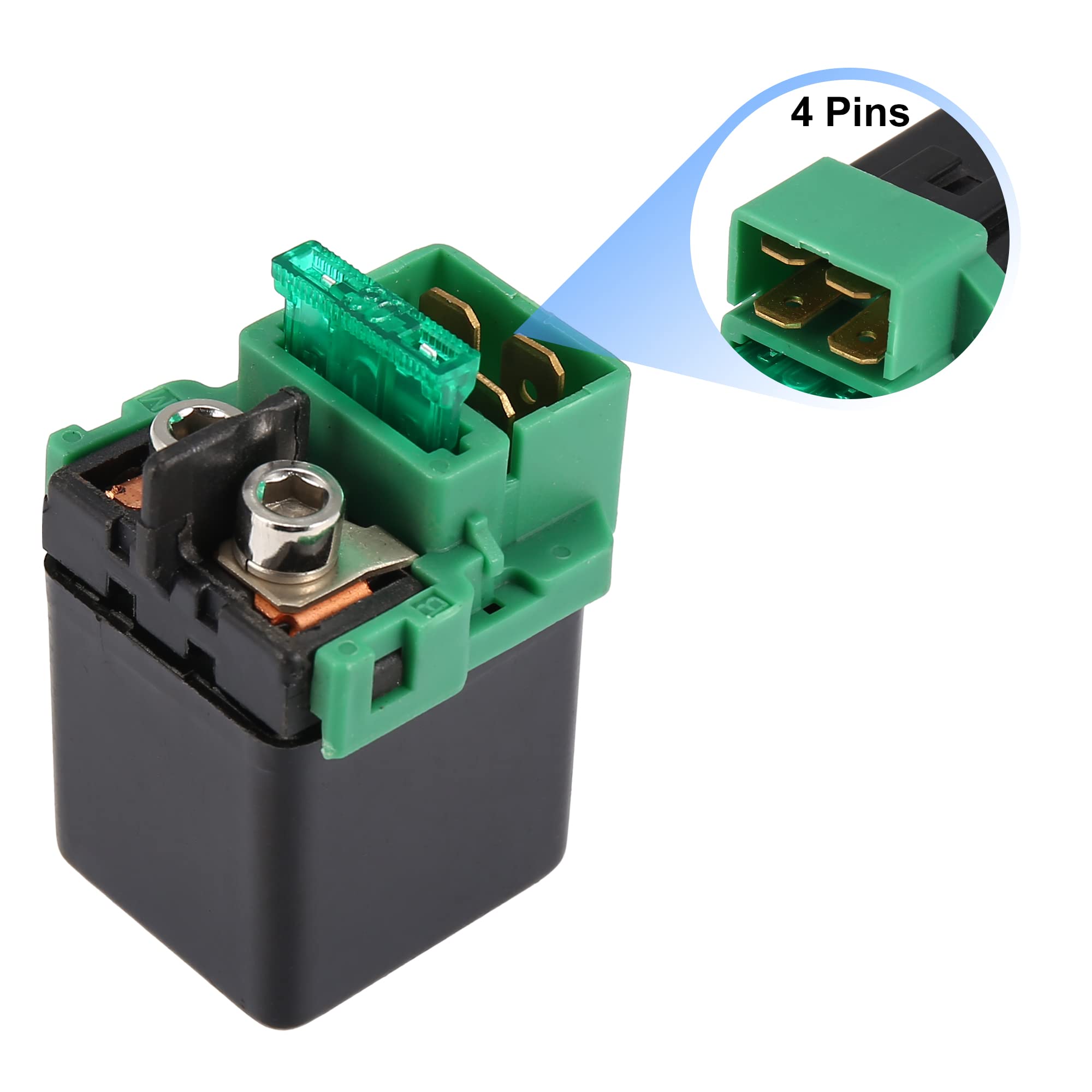 Motoforti Motorcycle Starter Solenoid Relay for Honda CB500X CB750 CB900F CRF450X CRF250L VFR750F VFR800 CTX700 VTX1300C VT1100C