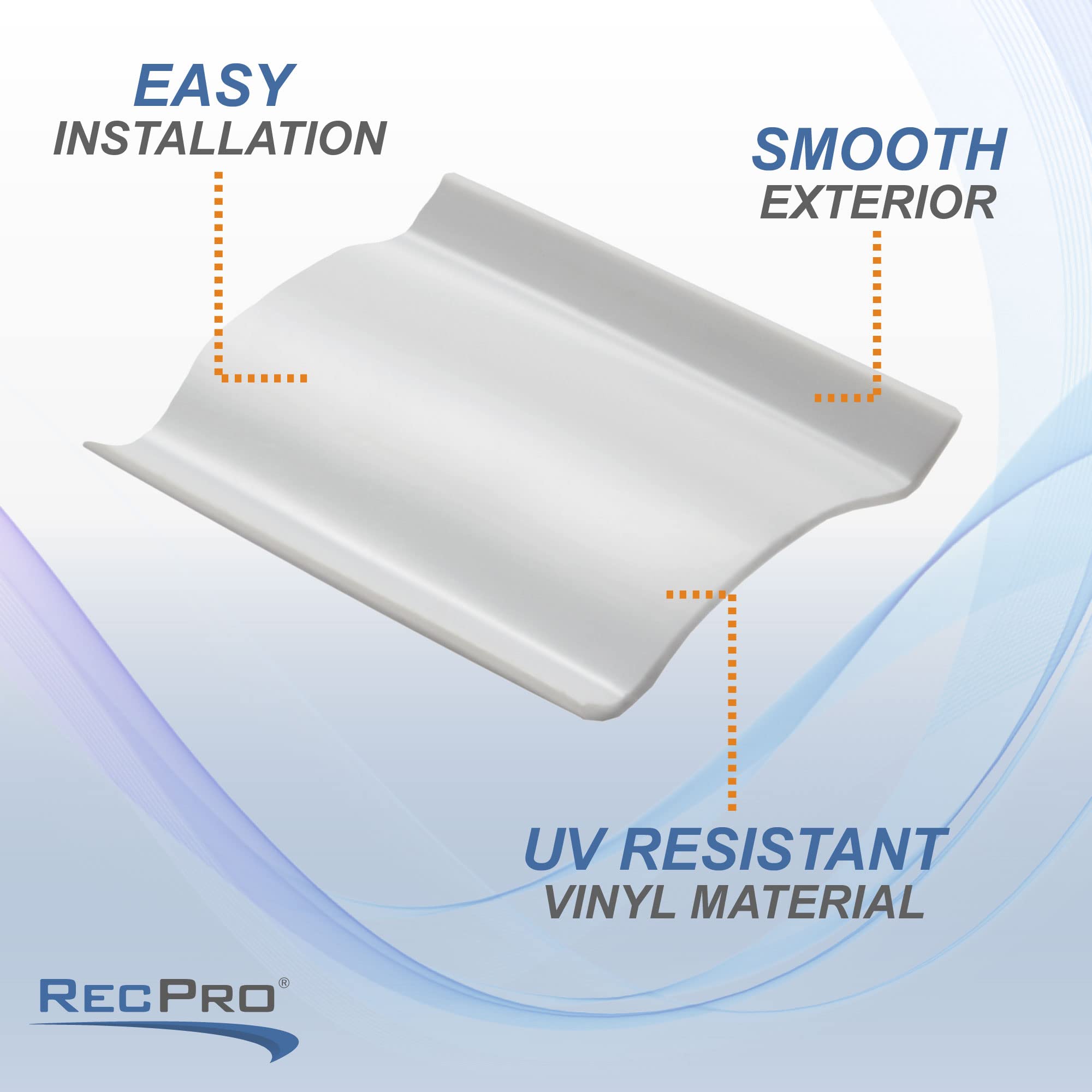 RecPro 1 RV Vinyl Insert | RV Vinyl Trim Insert (50', White)