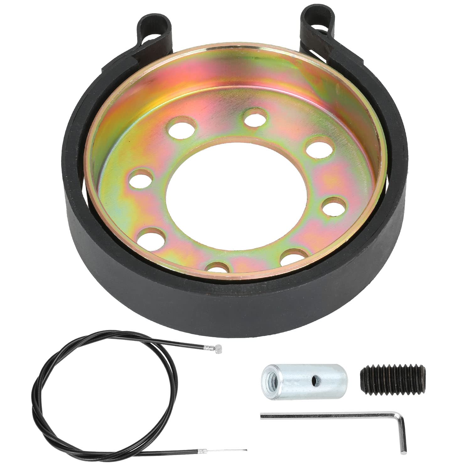 Grehua Rear 4'' Drum Brake Band Pin Brake Cable Kit For Manco Bandit Critter 1492 4316 297 Rotary 484 Azusa 2251-B Yerf-Dog Pred