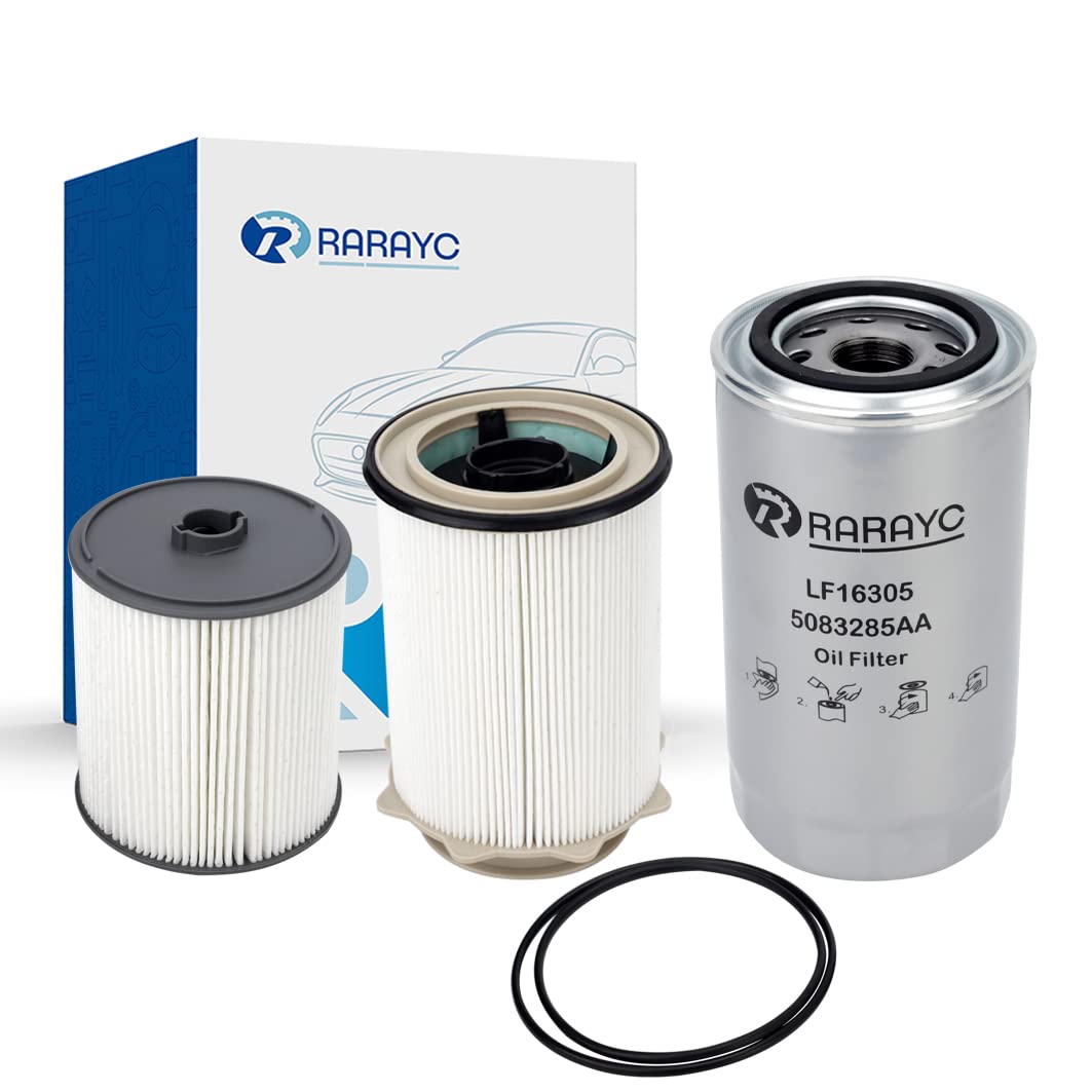 Upgrade 6.7L Cummins Fuel Filter Water Separator set for 2019-2024 Ram Turbo Diesel Engines 68436631AA Oil Filter 5083285AA and 