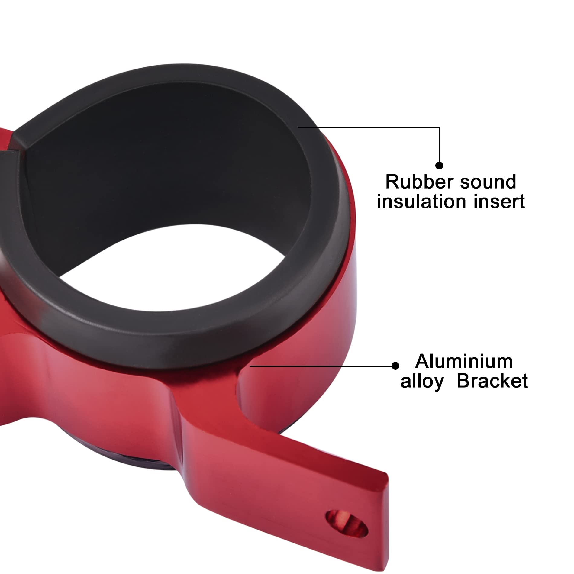 Evil Energy 50Mm Fuel Filter Mounting Bracket, Fuel Pump Clamp Holder Red