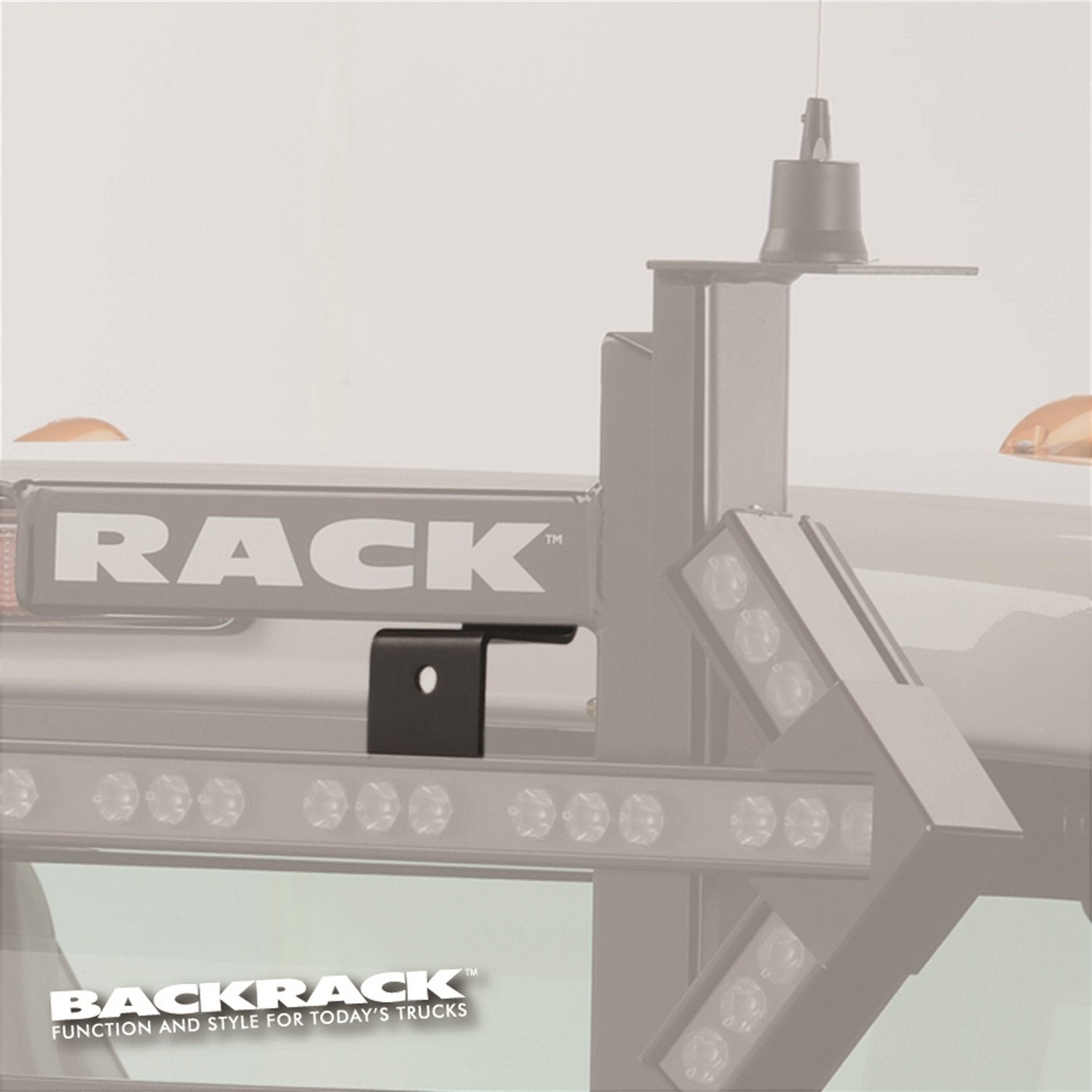 Realtruck Backrack Arrow Stick Brackets | Black, Pair | 91004 | Universal W/Backrack Frame'S