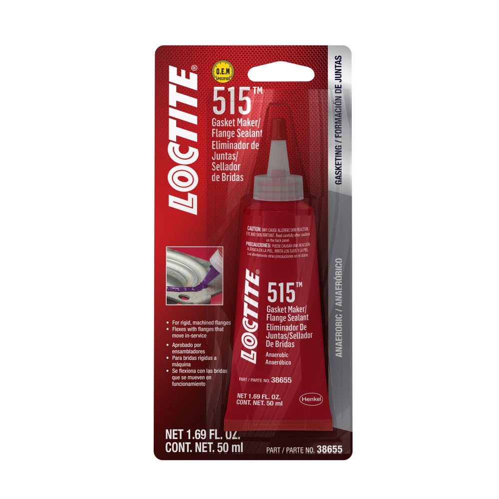 Loctite 515 Gasket Maker & Flange Sealant For Automotive: High-Temperature, Medium-Strength, Anaerobic, Works On All Metals, Fle
