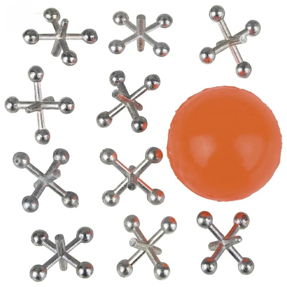 Metal Jacks With Ball - 12 Sets Per Unit