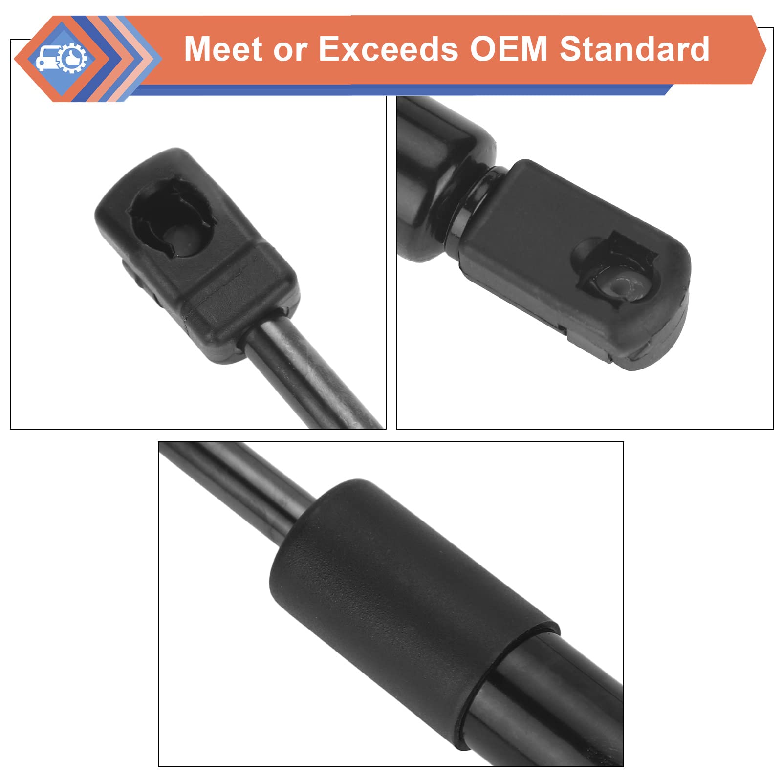 ZONFANT Hood Lift Supports Compatible with 2017-2022 Ford F250 F350 Super Duty, Replace#4B965360 4B-965360 HC3Z16C826A HC3Z-16C8