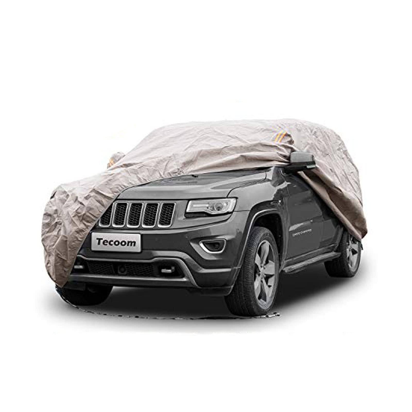 Tecoom Thick Shell Super Breathable Waterproof Windproof Snow Sun Rain Uv Protective Outdoor All Weather Suv Car Cover Fit 206-2
