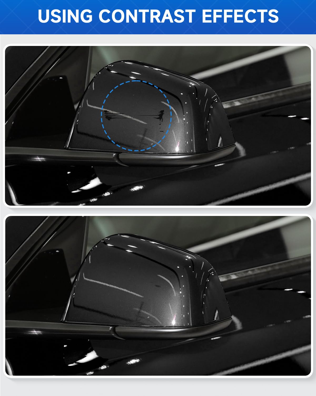 Teslaunch Solid Black (PBSB) Touch Up Paint for Tesla for Model 3/Y/S/X - OEM Original Touch Up Paint Pen for Tesla Scratches Re