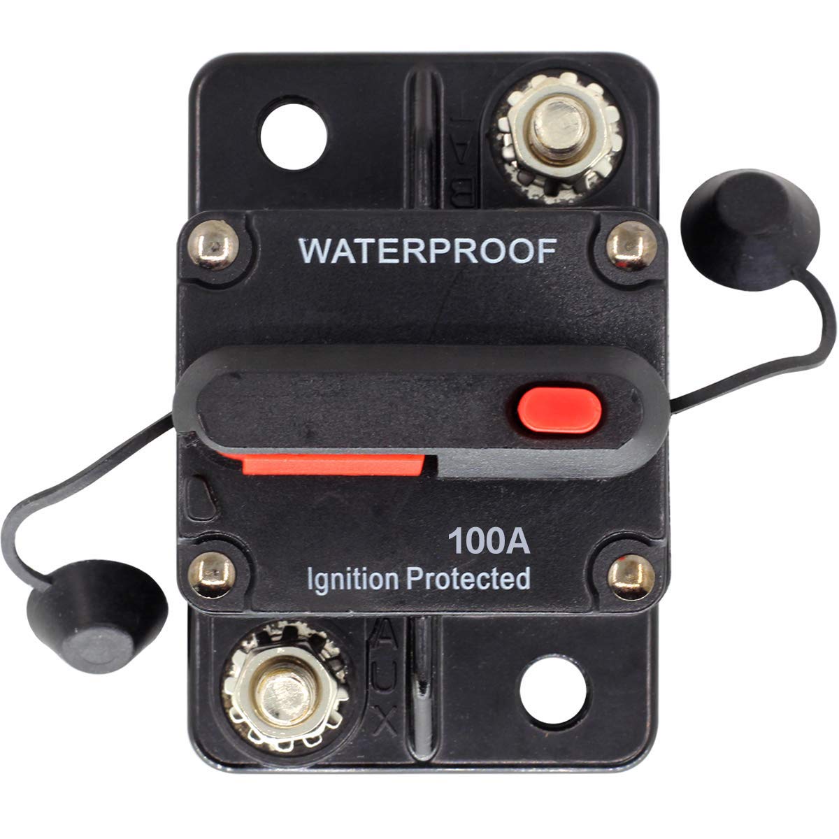 Zookoto 12V- 42Vdc 100 Amp Circuit Breaker With Manual Reset For Car Truck Rv Atv Marine Boat Vehicles/Electronic Systems