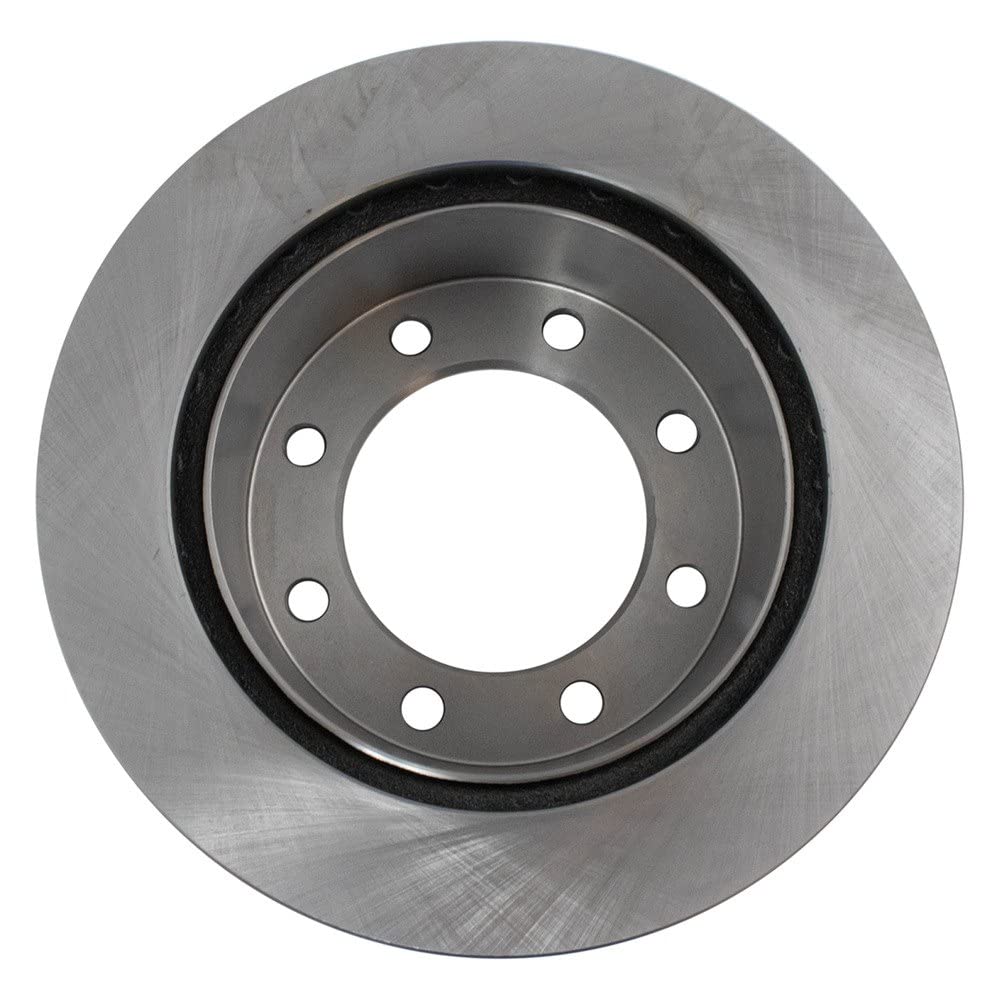 Trq Rear Brake Rotors Set Solid Compatible With 2000-2005 Ford Excursion 1999-2004 F-250 Super Duty F-350 Super Duty