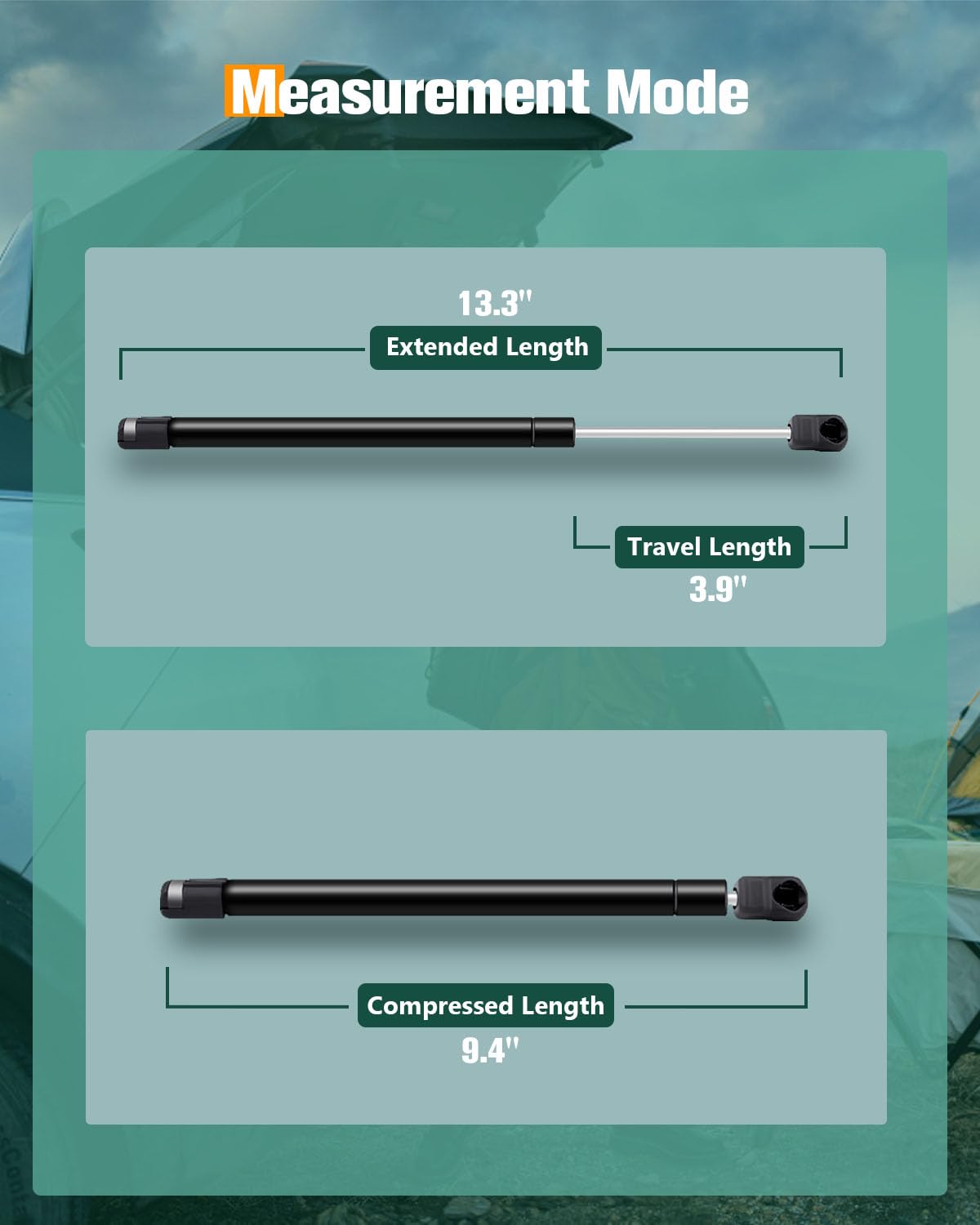 Scitoo Hood Lift Supports - Replacement Struts Gas Springs Shocks Fit For Ford Expedition 1997-2006, F-150 1995-2003, F-250 1995