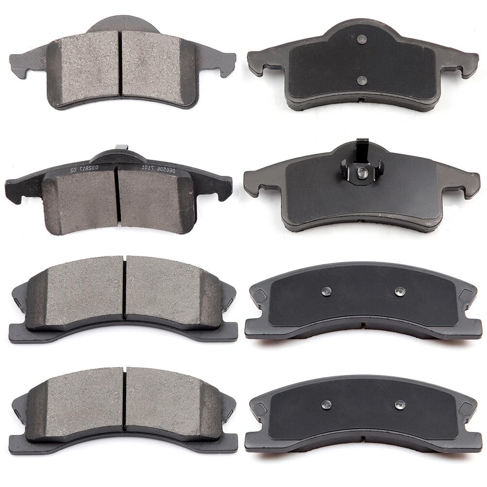 Eccpp D945-7846 D791-7661 Front & Rear Ceramic Disc Brake Pad Set Fit For Jeep For Grand Cherokee 1999-2004