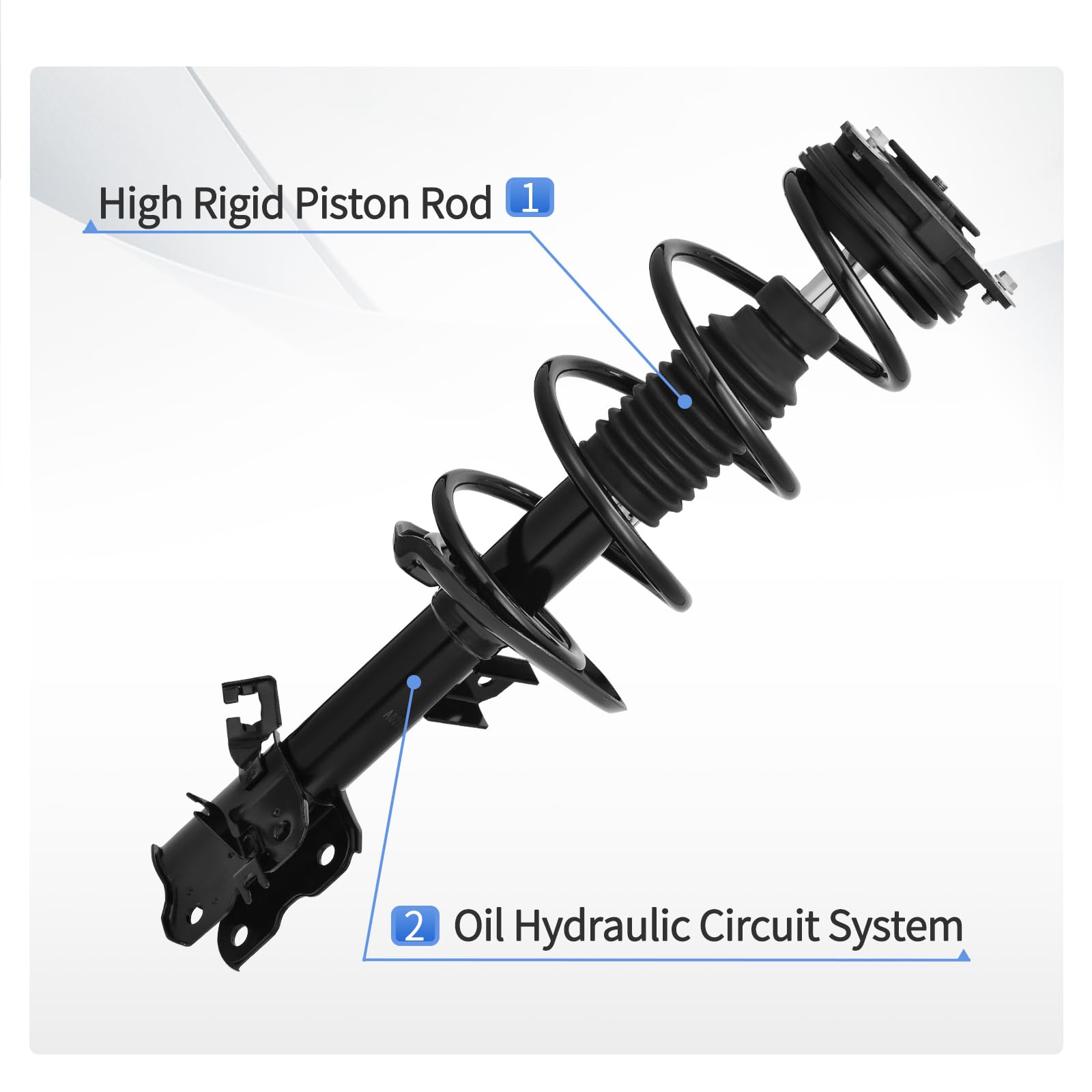Yitamotor Front Complete Strut Quick Struts Rear Shocks And Coil Spring Assembly Compatible With 2008-2012 Rogue