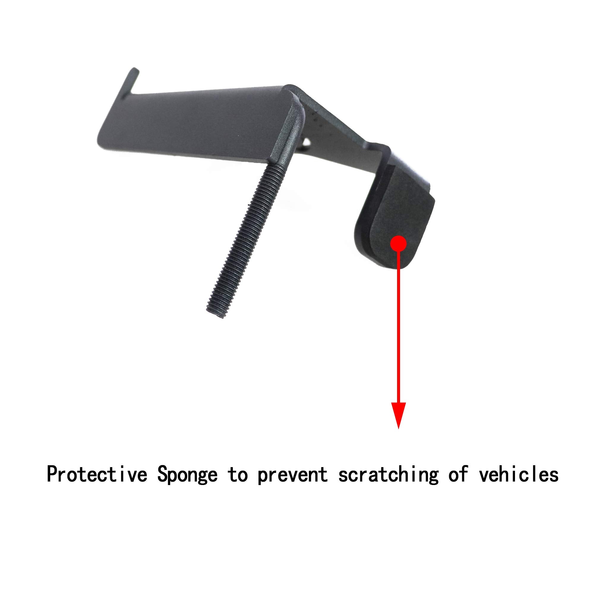 Sukemichi Black Steel Front Foot Pegs For 1997-2006 Jeep Wrangler Tj Exterior Door Hinge Foot Peg Rest Pedal- 1 Pair