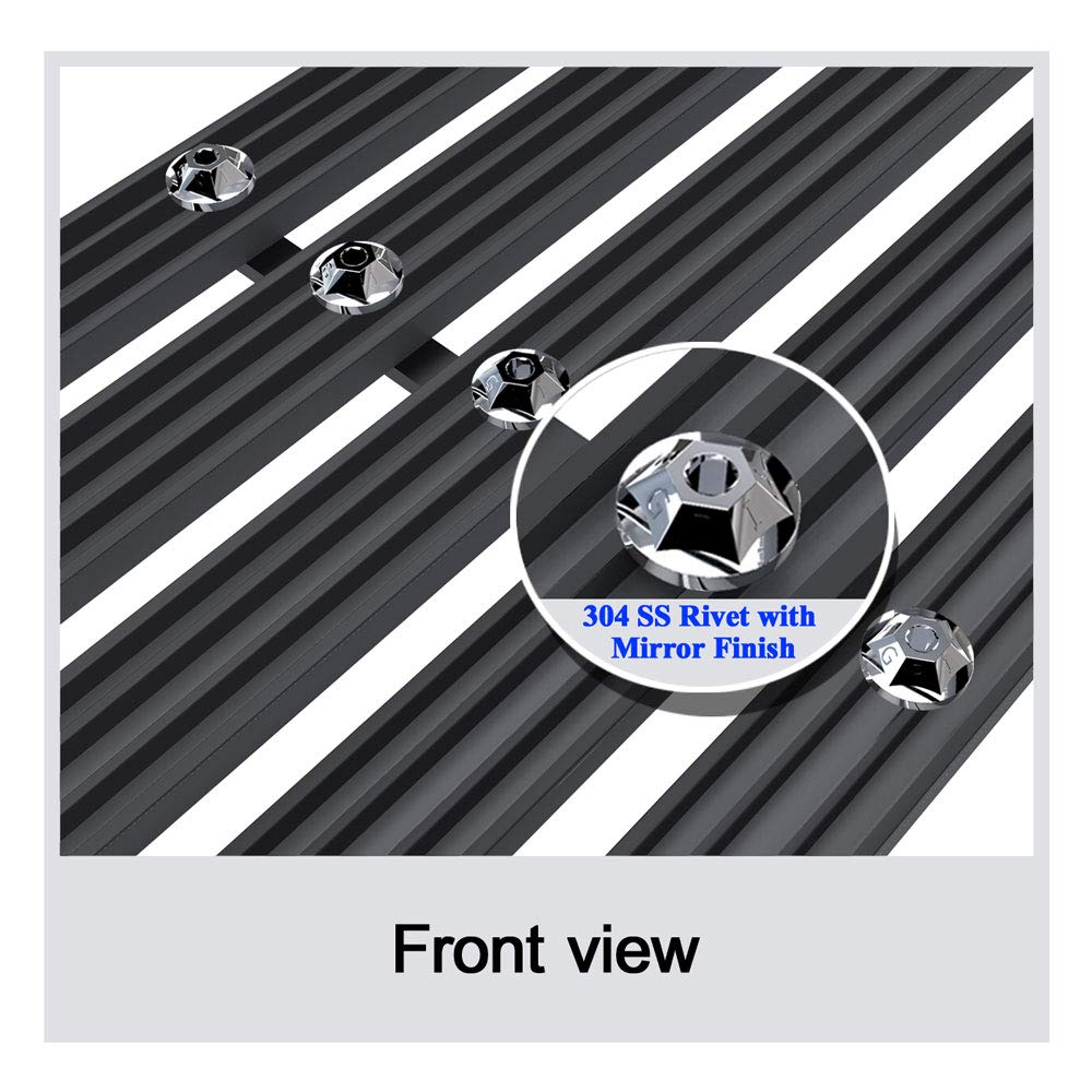 APS Compatible with GMC Suburban 1994-1999 & 94-99 Yukon & 94-98 C K Pickup Main Upper Stainless Steel SS Chrome Billet Front Grill Grille Insert G85012A