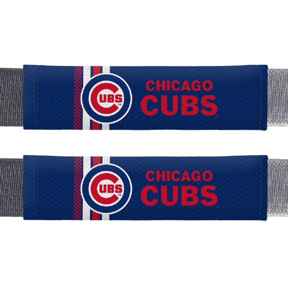 Fremont Die MLB Chicago Cubs Rally DesignAuto Seat Belt Pads, Team Colors, One Size