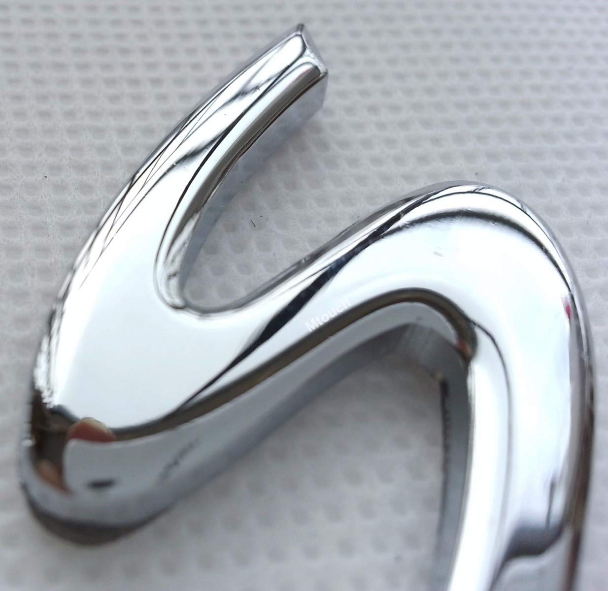 Zorratin Chrome 'S' S Letter Rear Trunk Boot Lid Hatch Tailgate Emblem Badge for Porsche 911 Carrera 991 Panamera Boxster Macan Cayenne Turbo 2011+ 2012 2013 2015 2017 2018