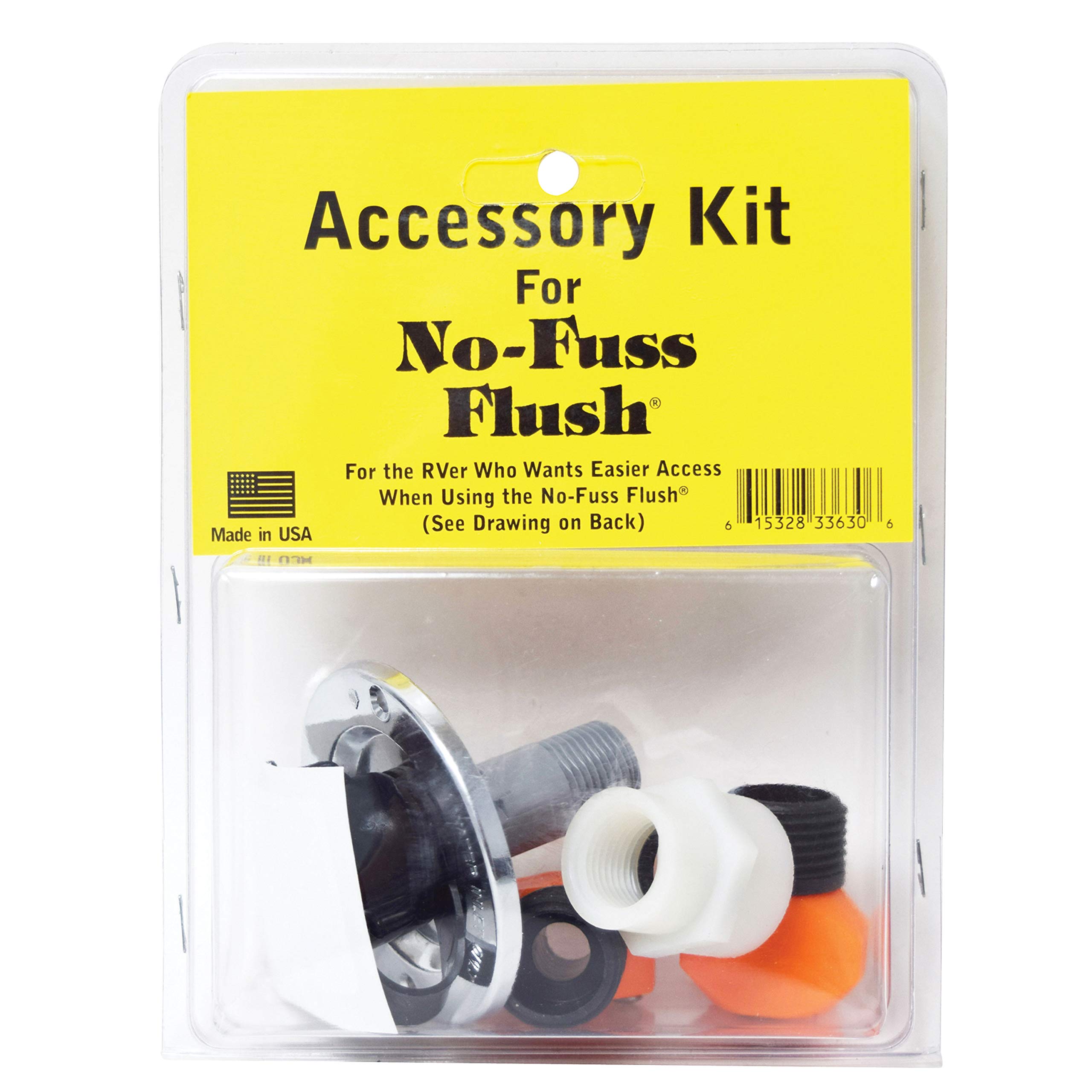 Valterra A71 No-Fuss Flush Accessory Kit , Yellow