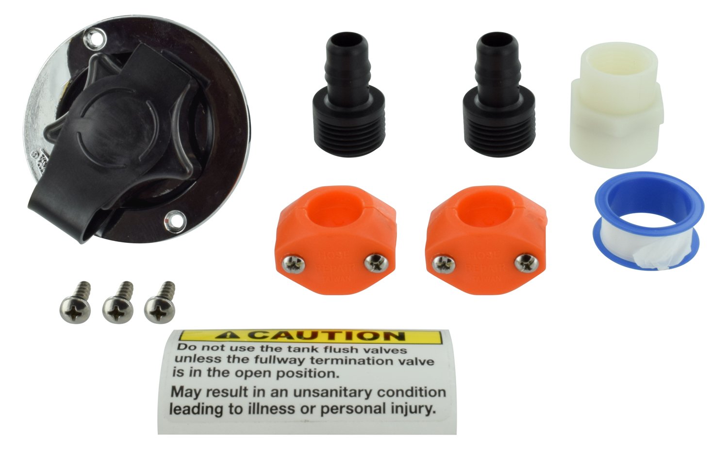 Valterra A71 No-Fuss Flush Accessory Kit , Yellow