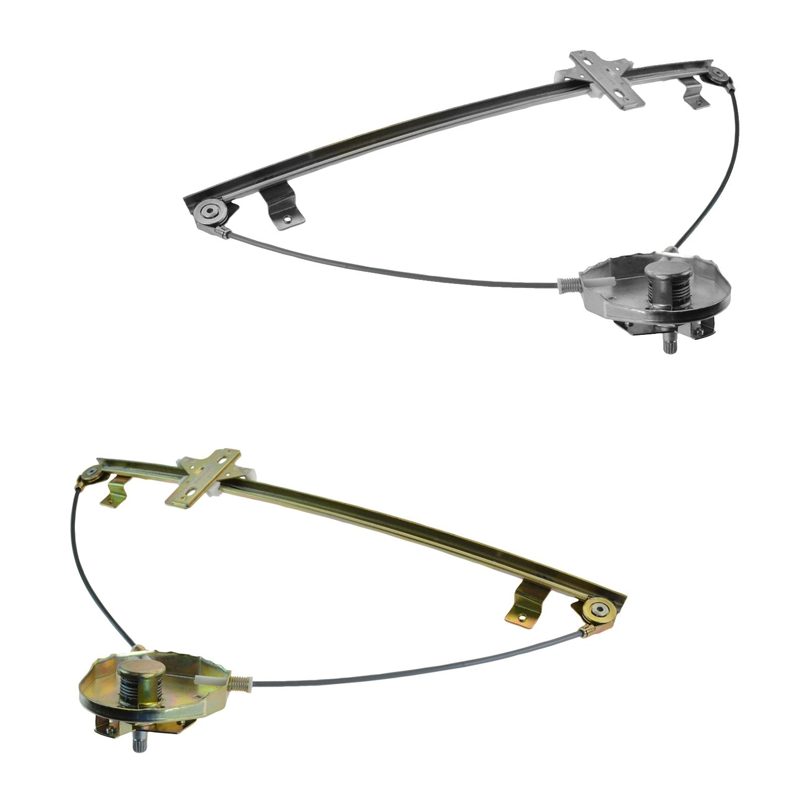Trq Driver & Passenger Side Manual Window Regulator Set Compatible With 1998 Chevrolet Tracker 1989-1997 Geo 1989-1998 Suzuki Si