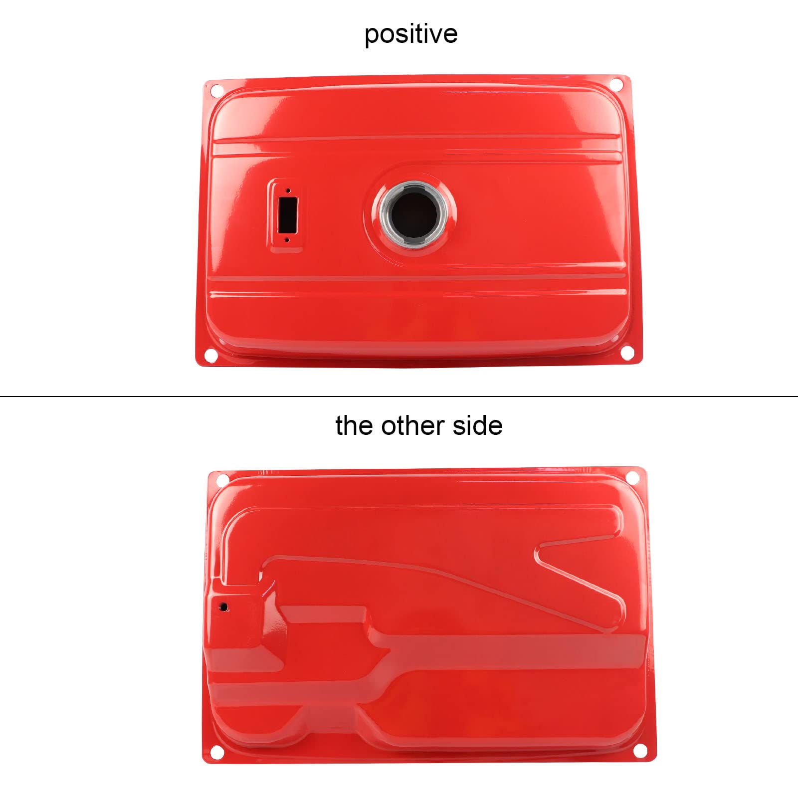 Flypig 2-3Kw Red Universal 5 Gallon(Us) Generator Fuel Tank 18.9 L Secondary Gas Tank Generator Petcock Filter Gauge Cap Assembl