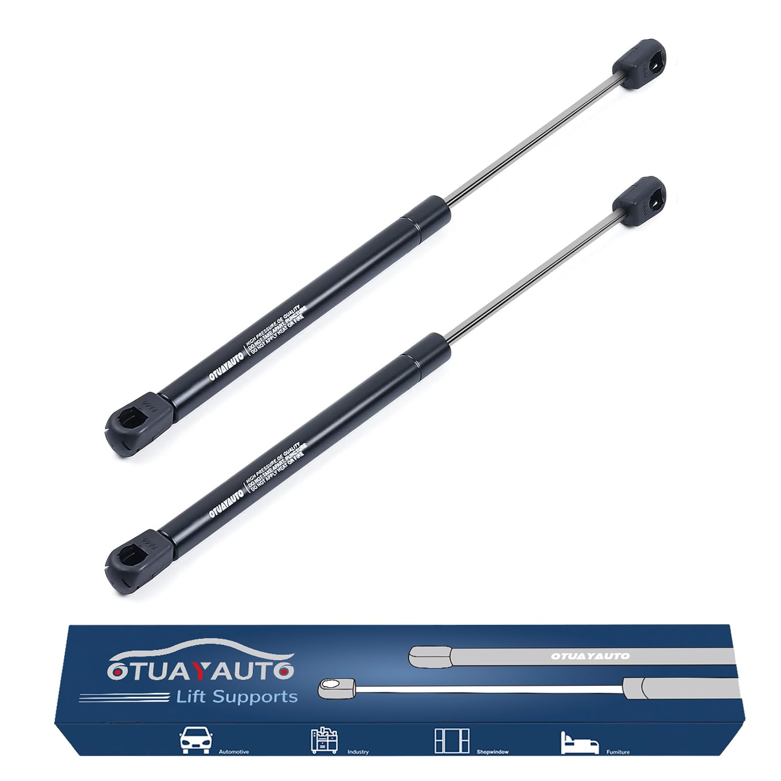 Otuayauto 14 Inch Gas Strut - 178N/40Lbs Universal Lift Support - C1609461 Gas Shocks For Tool Box, Truck Cap, Cabinet, Rv Door