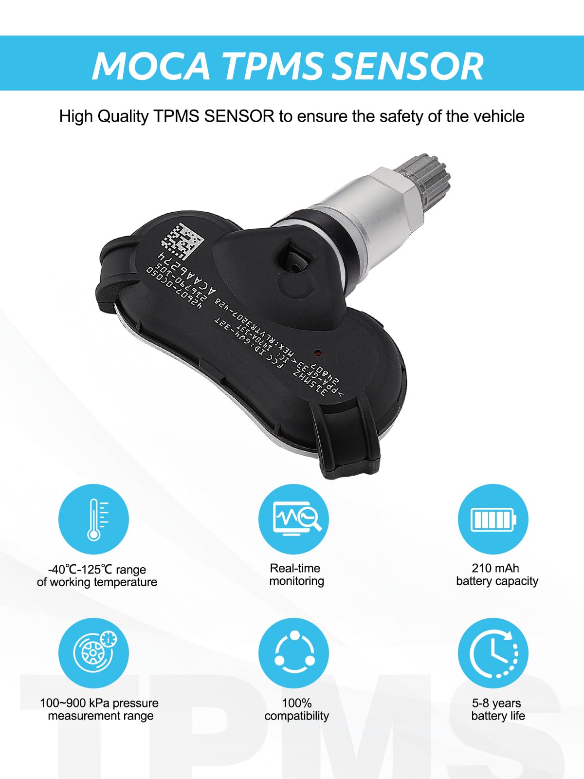 TAUTOY 42753SNAA81 Tire Pressure System TPMS Sensor for Honda Civic Odyssey Touring Insight Fit Element CR-Z Acura CSX 2008-2011