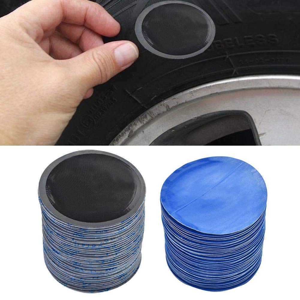 Tire Repair Patch, 36Pcs/Box 80mm Car Rubber Tire Tyre Puncture Repair Cold Patch Tubeless Patches Round Shape