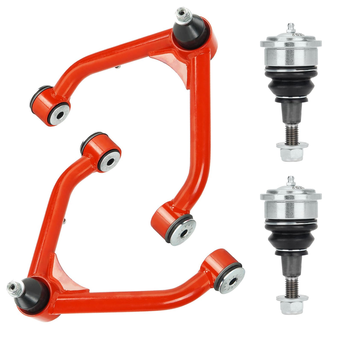 Front Upper Control Arms w/Ball Joints Lift 2-4'' for Chevy Silverado 99-06, Suburban Tahoe 00-06, Avalanche Express, GMC Sierra