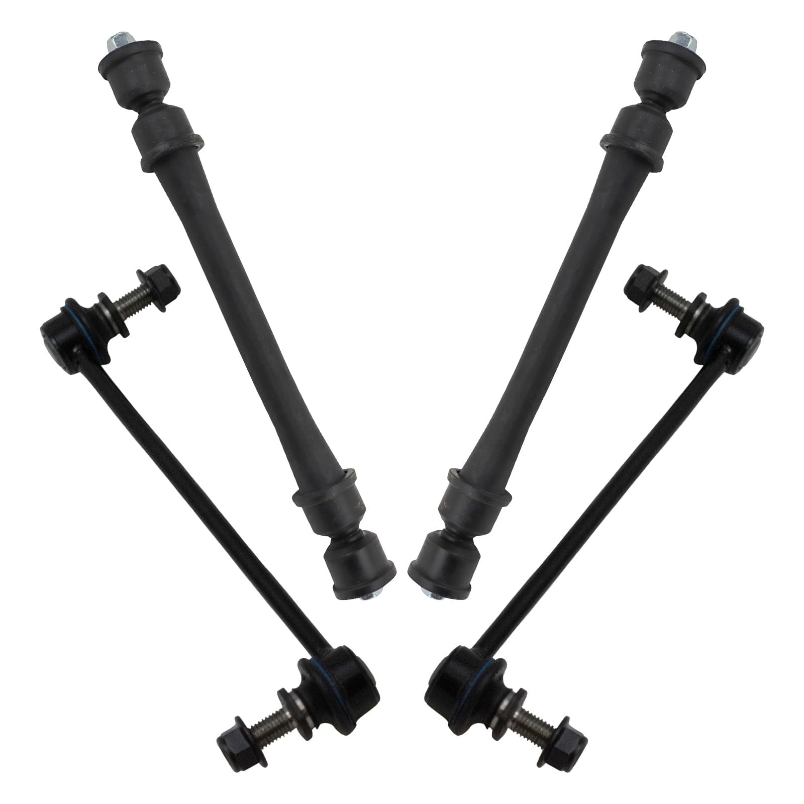 Trq Front & Rear Sway Bar Stabilizer Link Set Compatible With 2010-2016 Cadillac Srx