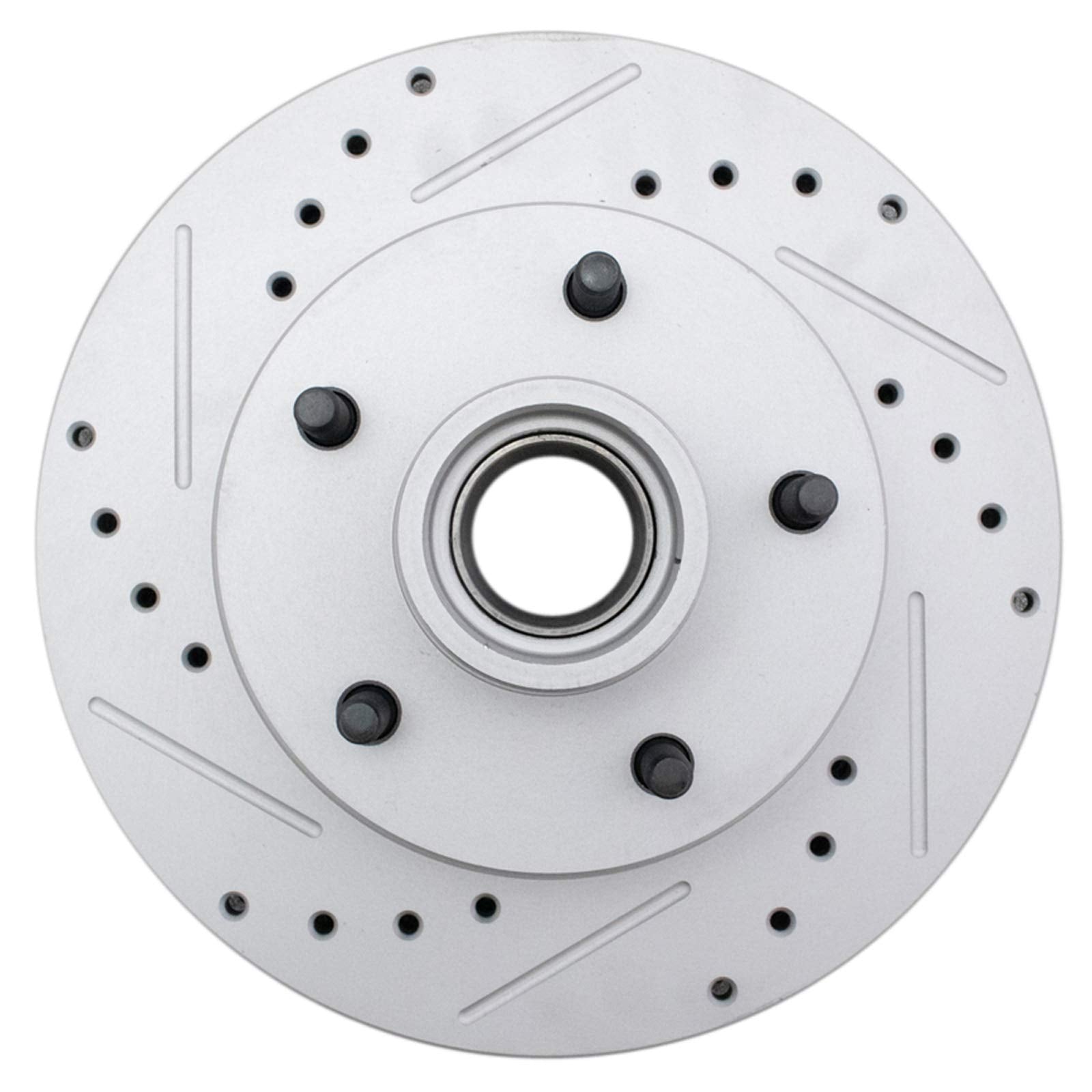 Trq Front Performance Brake Rotor Drilled Slotted Pair Set For Oldsmobile/Buick/Pontiac/Chevy/Gmc/Cadillac
