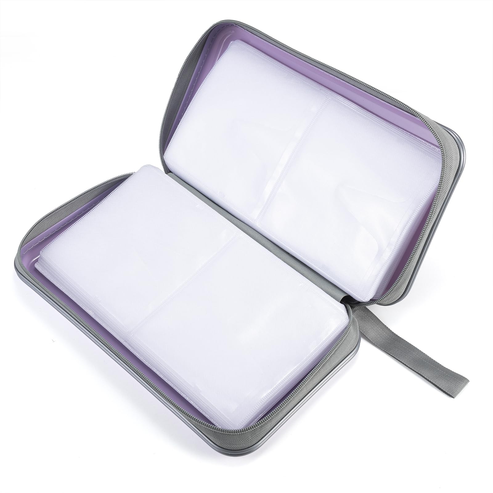 Liovode Dvd Case, 96 Capacity Cd Case Portable Cd Case Holder Storage Hard Plastic Dvd Cd Wallet Holder Organizer For Car (Laven