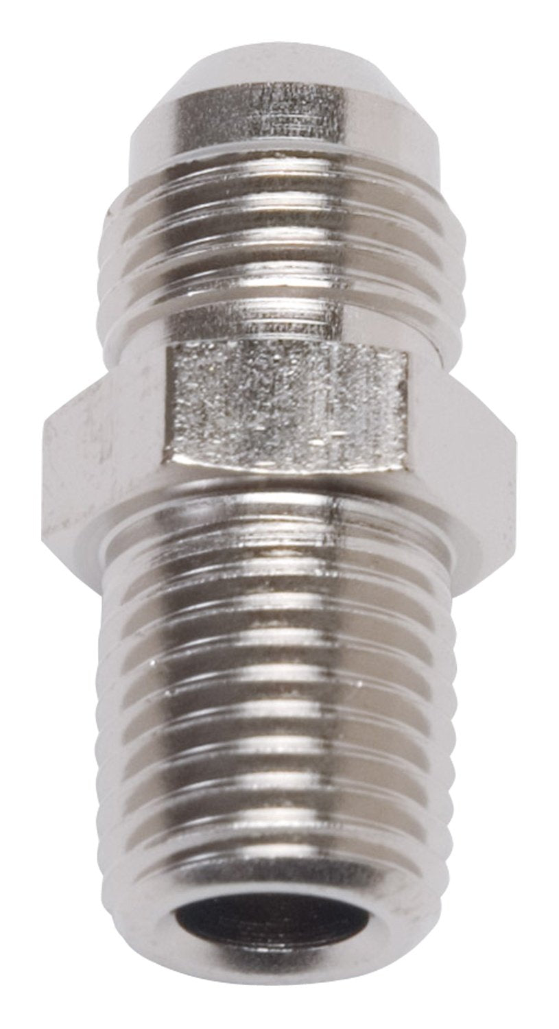Edelbrock 660491 Endura -8AN Flare to 1/2'' Pipe Straight Adapter
