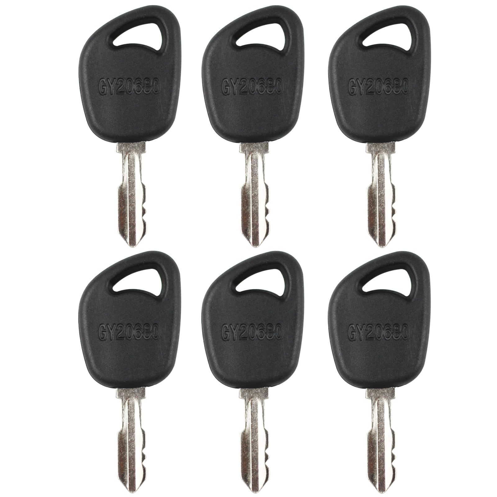 6Pcs Lawn Mower Ignition Keys Gy20680 Replacement For John Deere 1026R 2025R 2026R 100 La Lt Sst X Series 1026R L100 L110 L108 L
