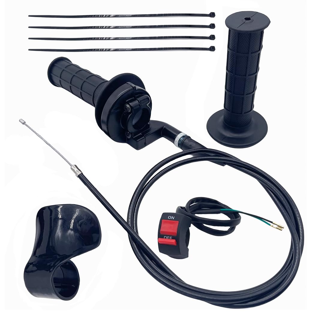Aniro Moto New Sets Mini Bike 22Mm Twist Throttle Accelerator Handle Grips Assembly Fits For Most Of 50Cc 90Cc, 110Cc 125Cc 140Cc 150Cc 200Cc & 250Cc Baja Motovox Dirt Pocket Bike