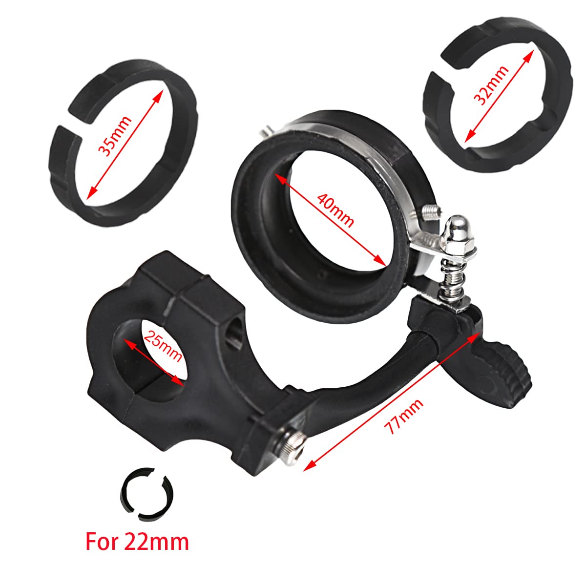 7/8Inch 22Mm 1Inch 25Mm Black Cruise Control Throttle Lock Kits For Universal Motorcycle