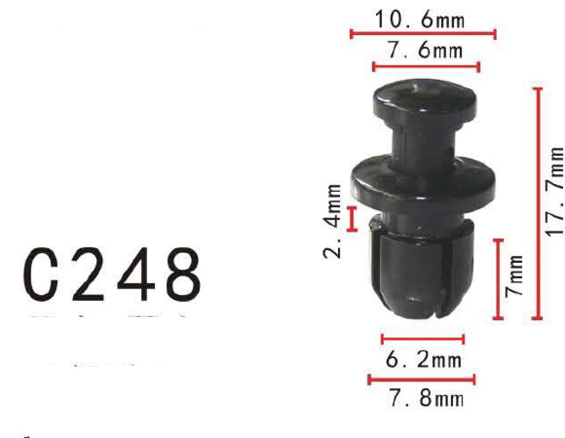 Autobahn88 Retainer Clip For Front Bumper, Compatible With Honda (Oem: 90657S0003, 91533Sg0000, 90657Sb0003) (Pack Of 20)