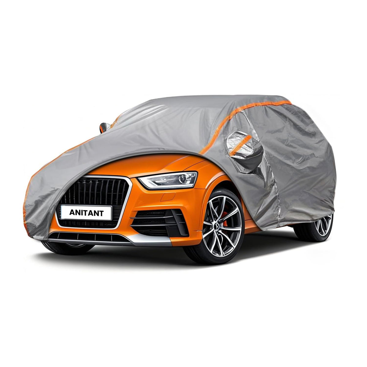 ANITANT Custom Fit Audi Q3 Car Cover for RS Q3 2012-2025 Outdoor Waterproof Car Cover All Weather with Door Zipper Cotton Lining