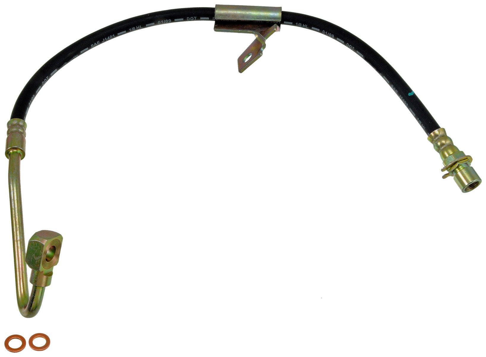 Dorman H381344 Front Driver Side Brake Hydraulic Hose Compatible With Select Models