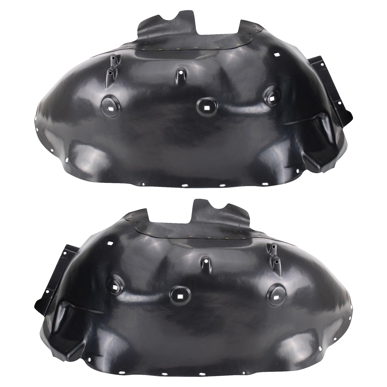 Trq Front Inner Fender Liner Set Compatible With 2011-2014 Chevrolet Silverado 2500 Hd Gm1248232 Gm1249232